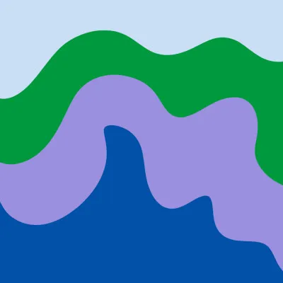 Modern colorful shapes in square format