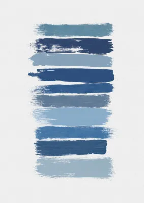 Ombre blue abstract illustration by orara studio
