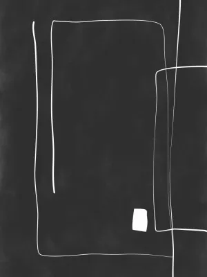 Minimal linescape vertical abstract illustration