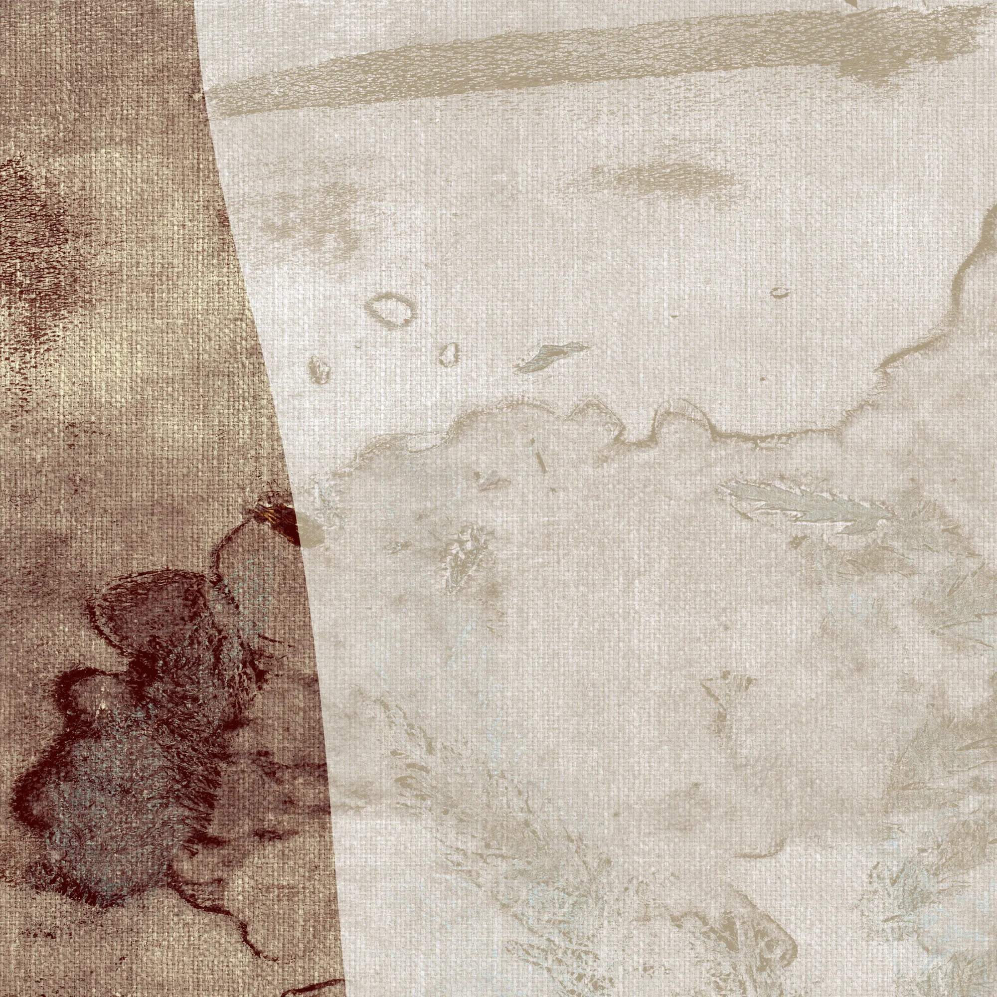 Soft wabi sabi abstract shapes in pastel neutrals