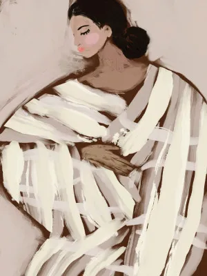 Wrapped serenity in pastel strokes