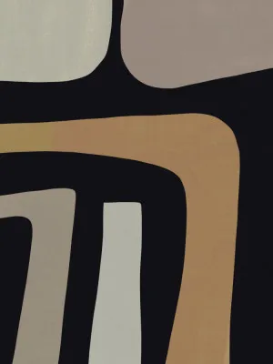 Curved pathways vertical abstract illustration