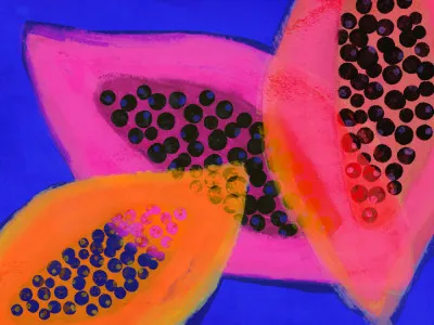 Vibrant harmony in tropical still life