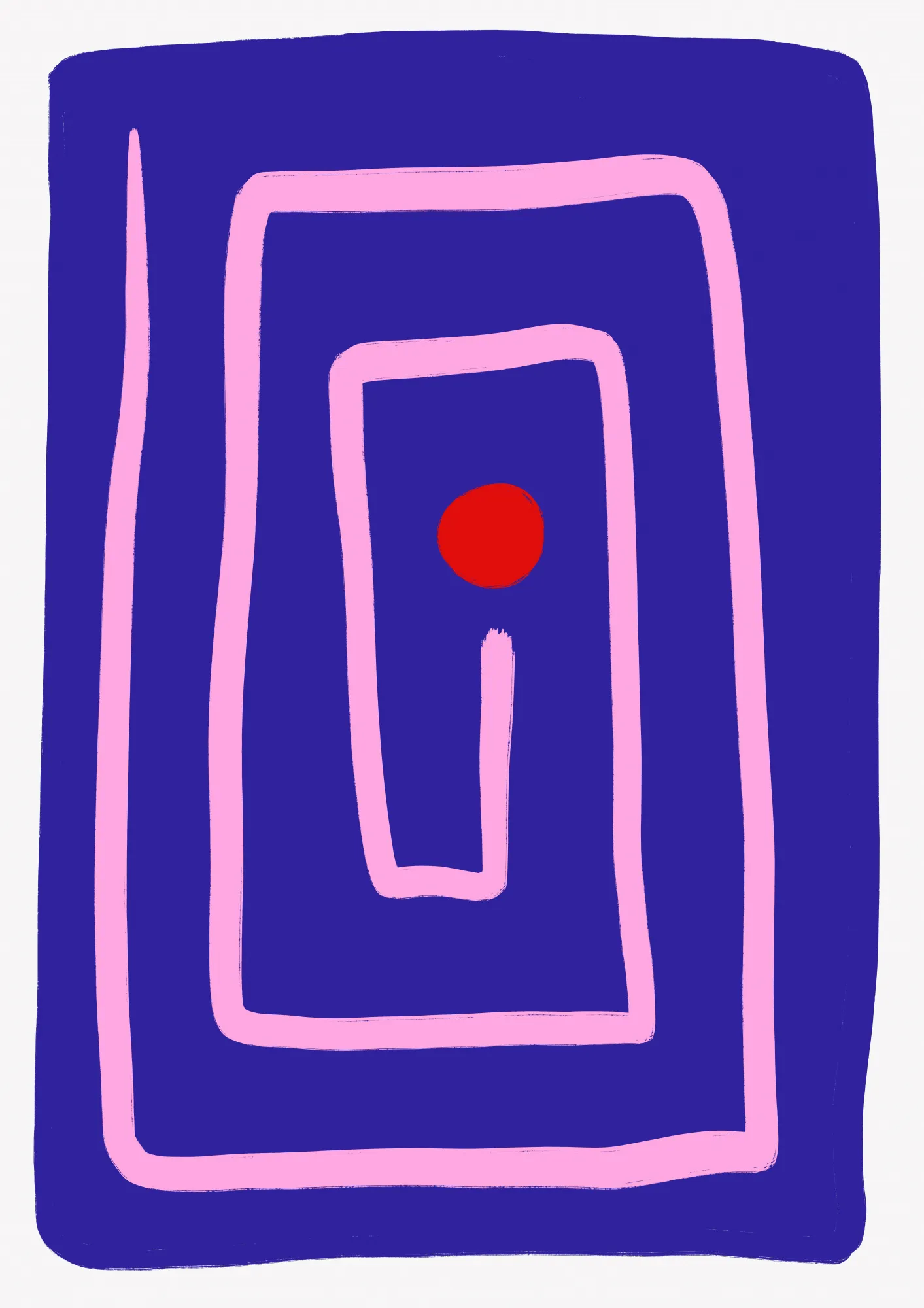 Spiral journey through vibrant geometry