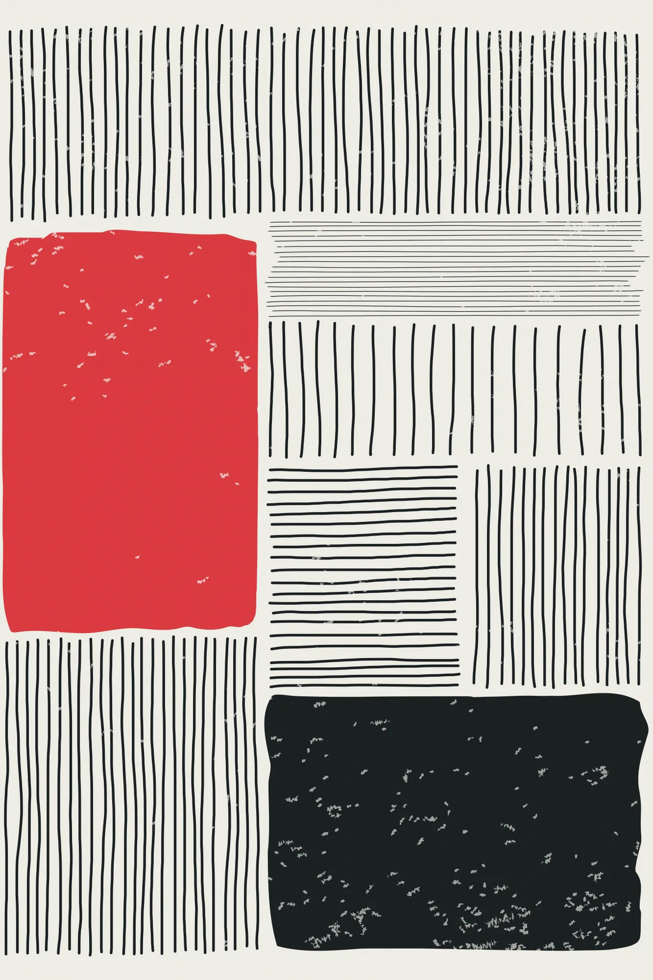 Red lines in quiet outdoor moments