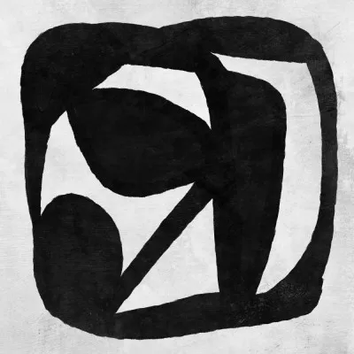 Abstract melody in vibrant brush strokes