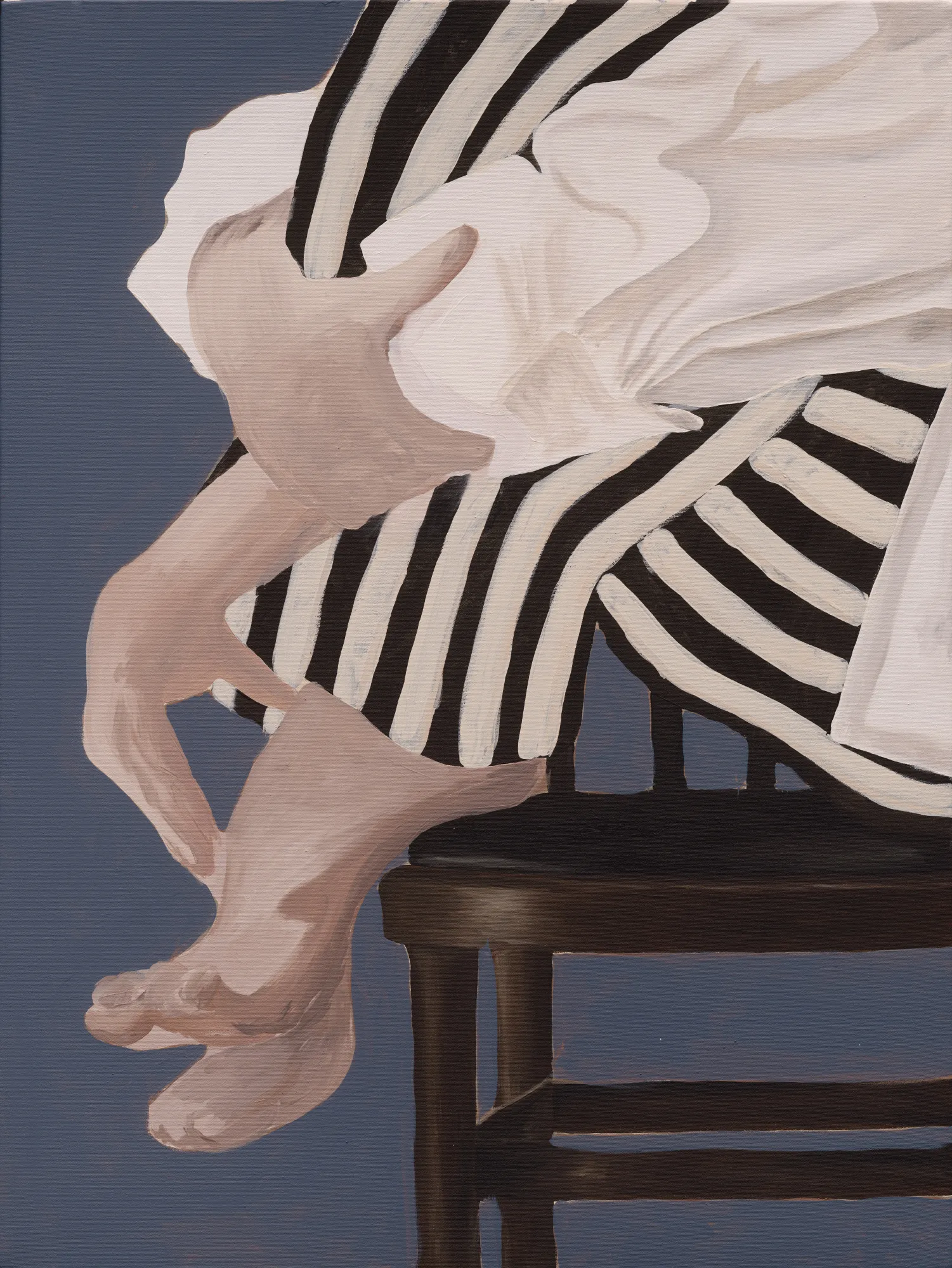 Figure seated on a chair by lor muller