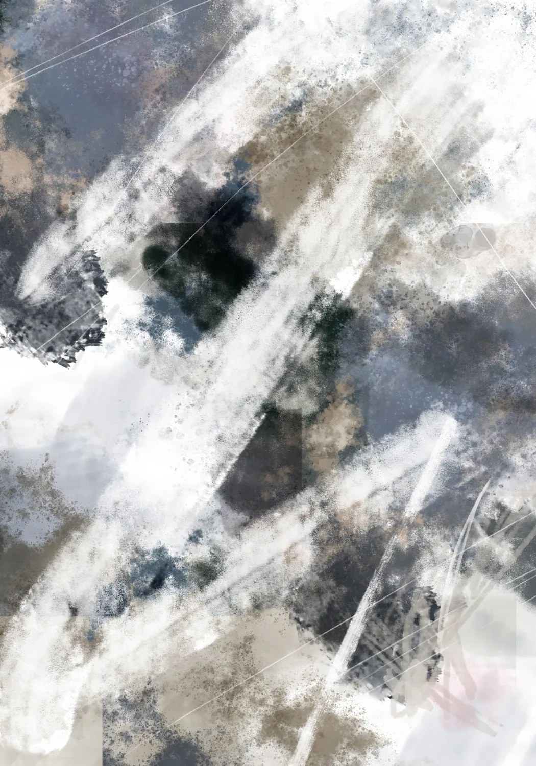 Zig zag abstract outdoor shapes