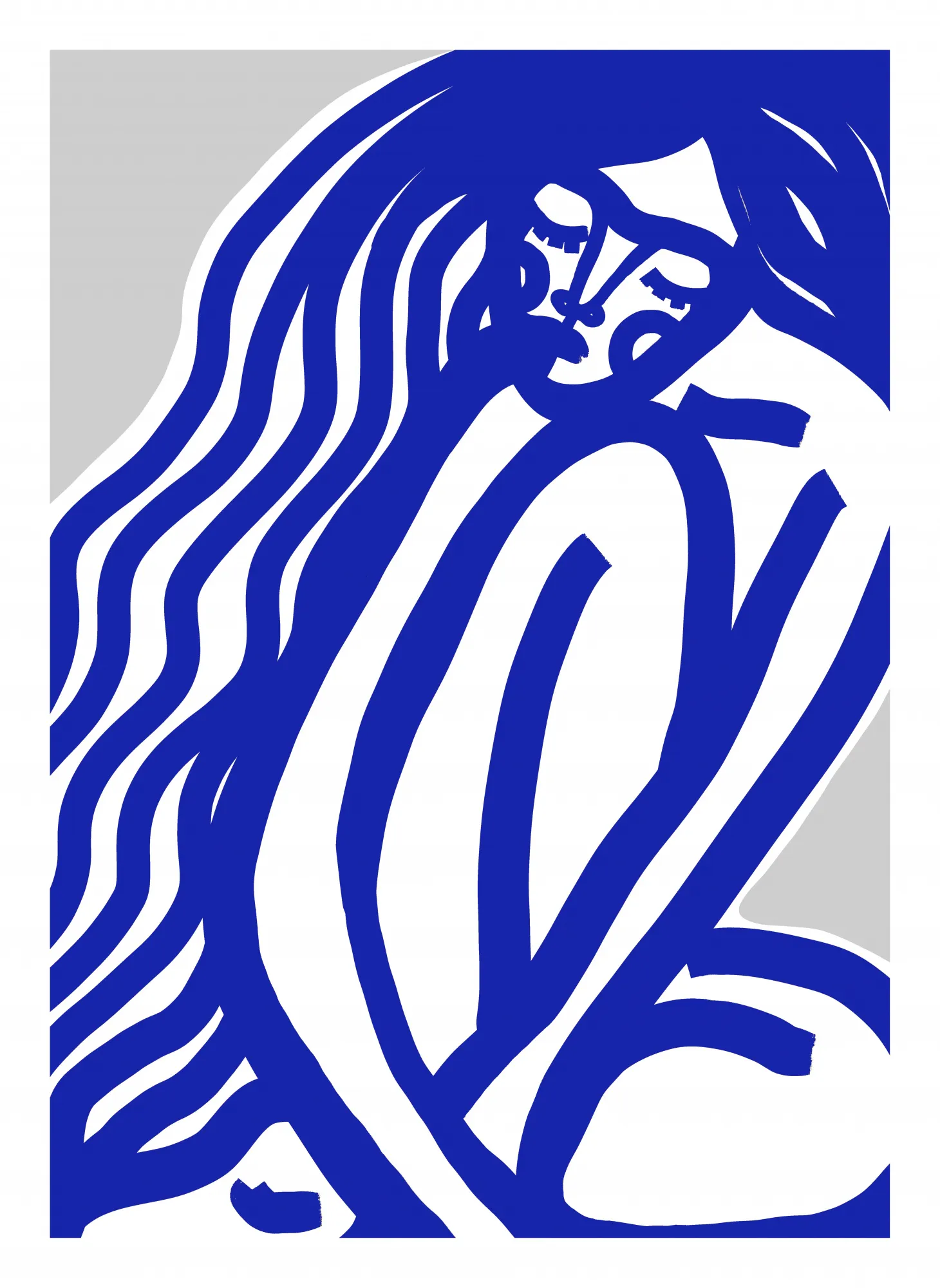 Blue contours by treechild