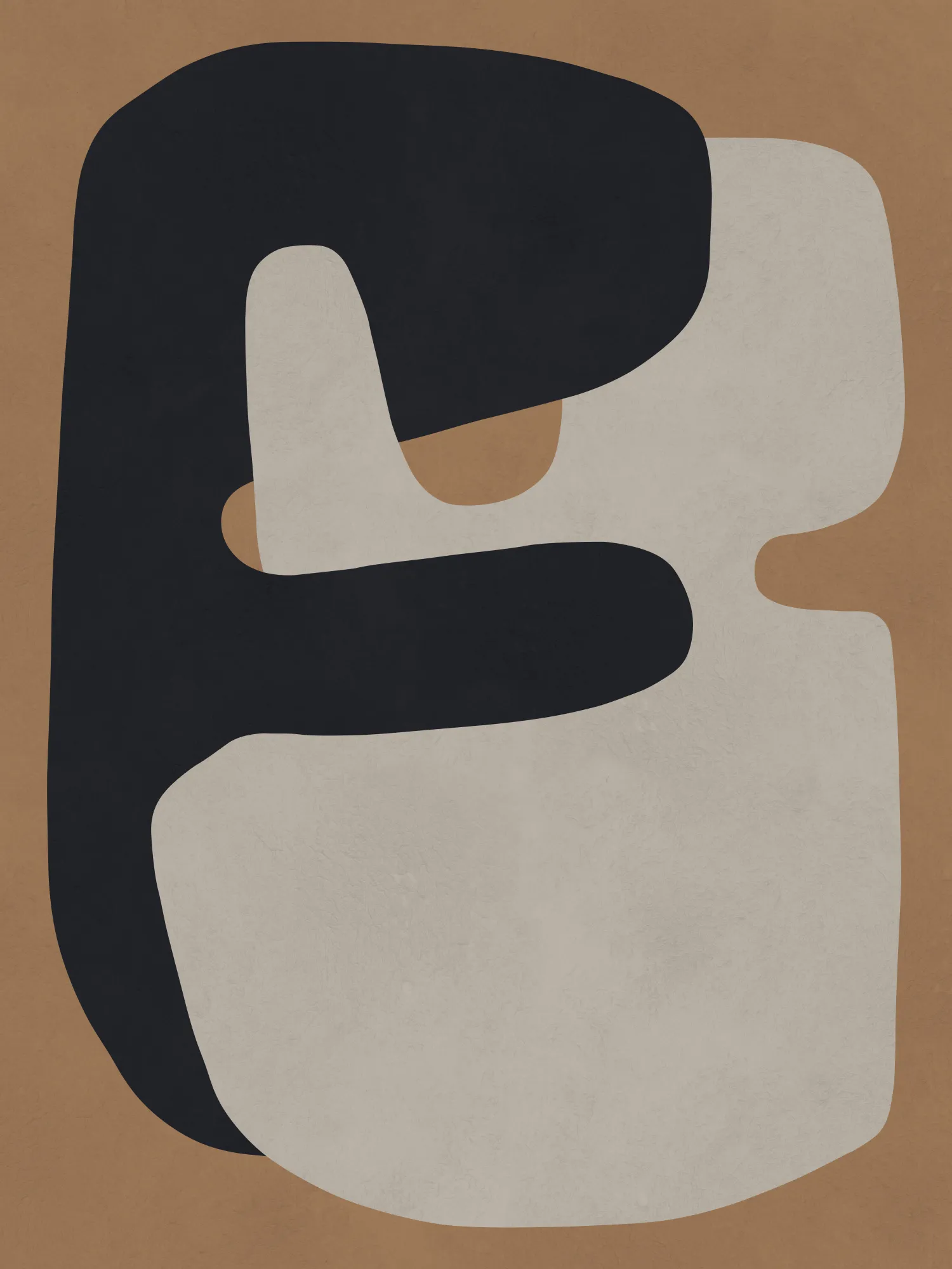 Brown and black art 1 by vitor costa