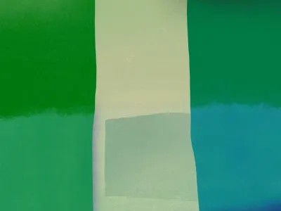 Calm abstract in green and blue tones