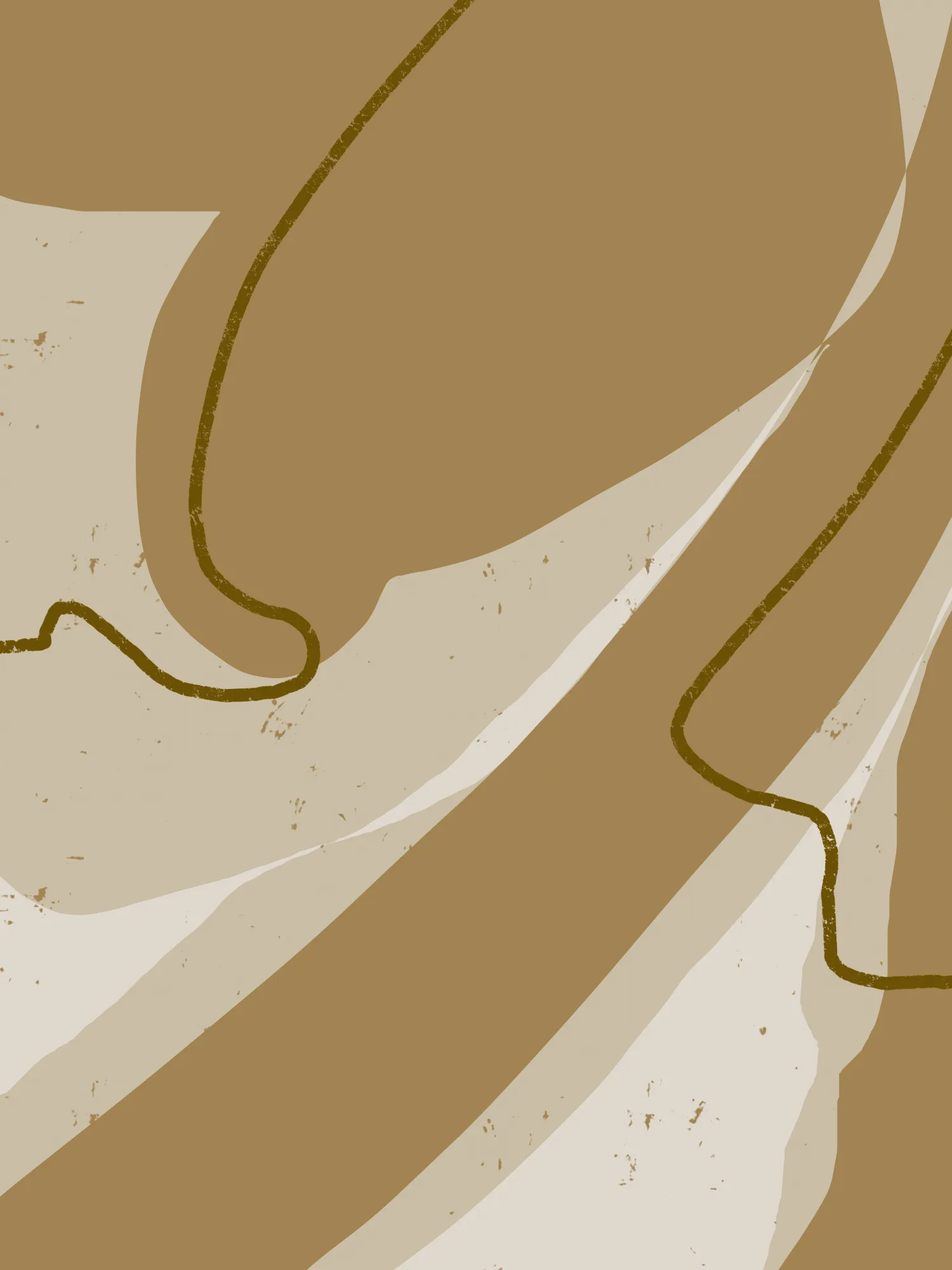 Earthy abstract curves in subtle tones