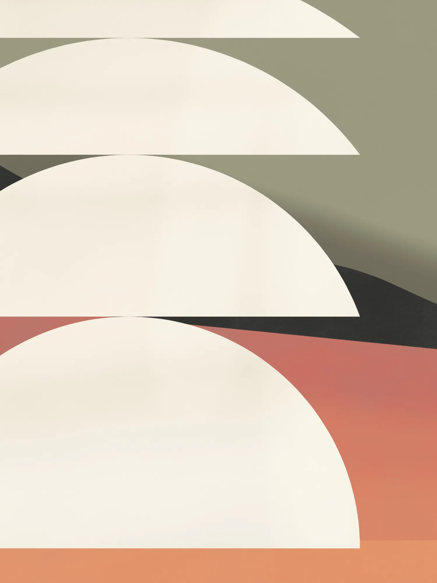 Wide geometric vertical illustration by little dean