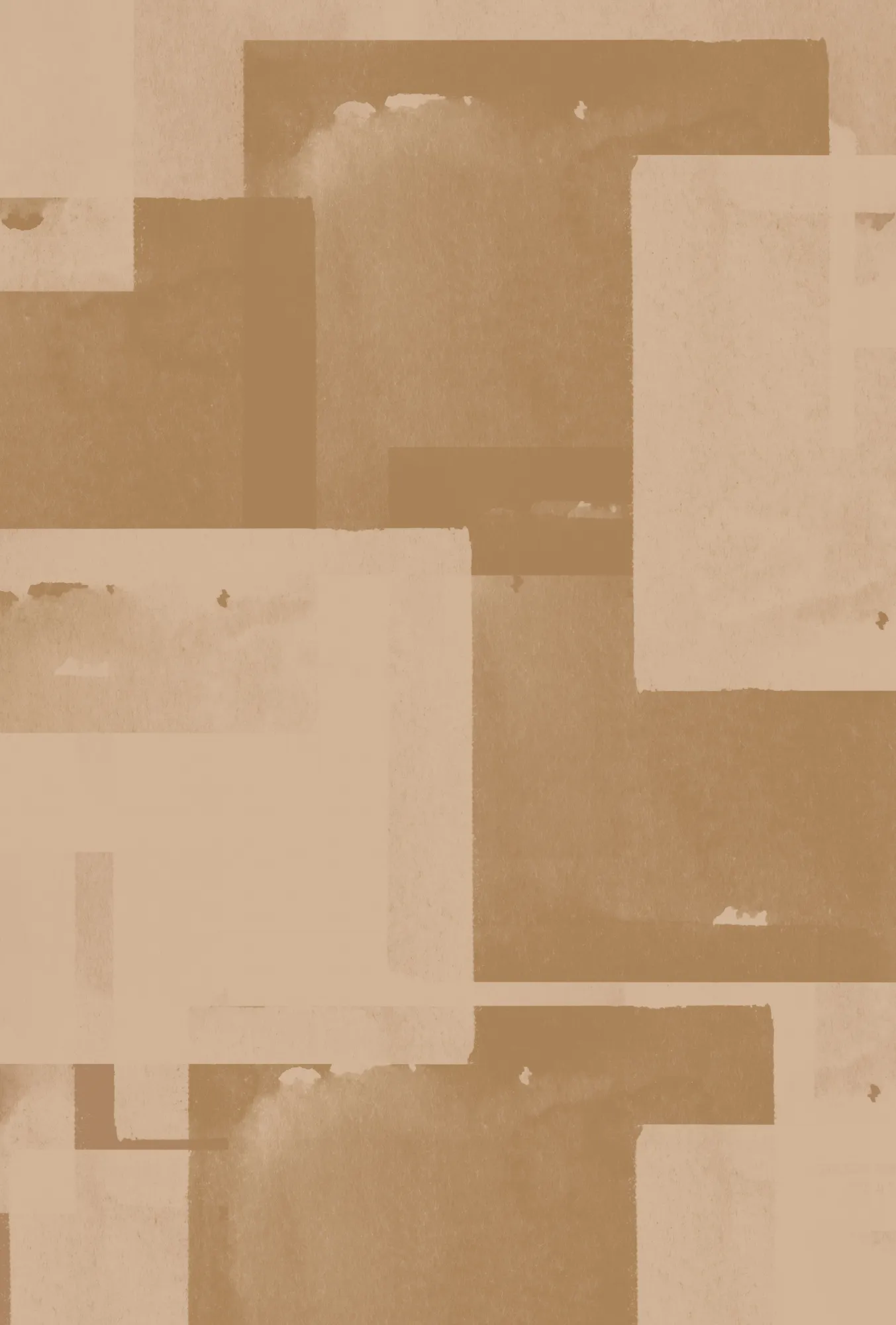 Sepia geometrics vertical illustration