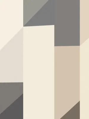 Neutral color geometrical abstract by little dean