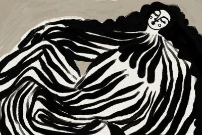 Monochrome waves by treechild