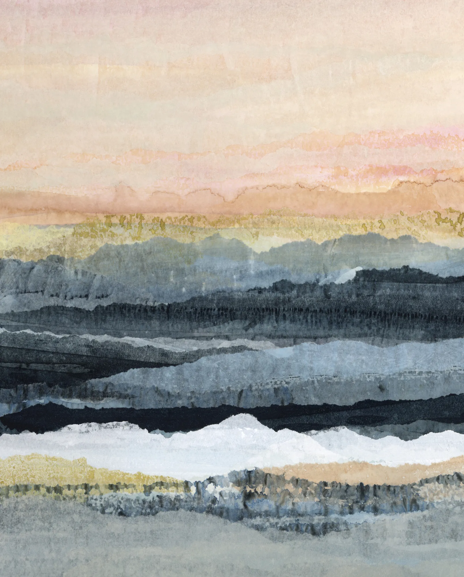 Dusk reflections over calm waters