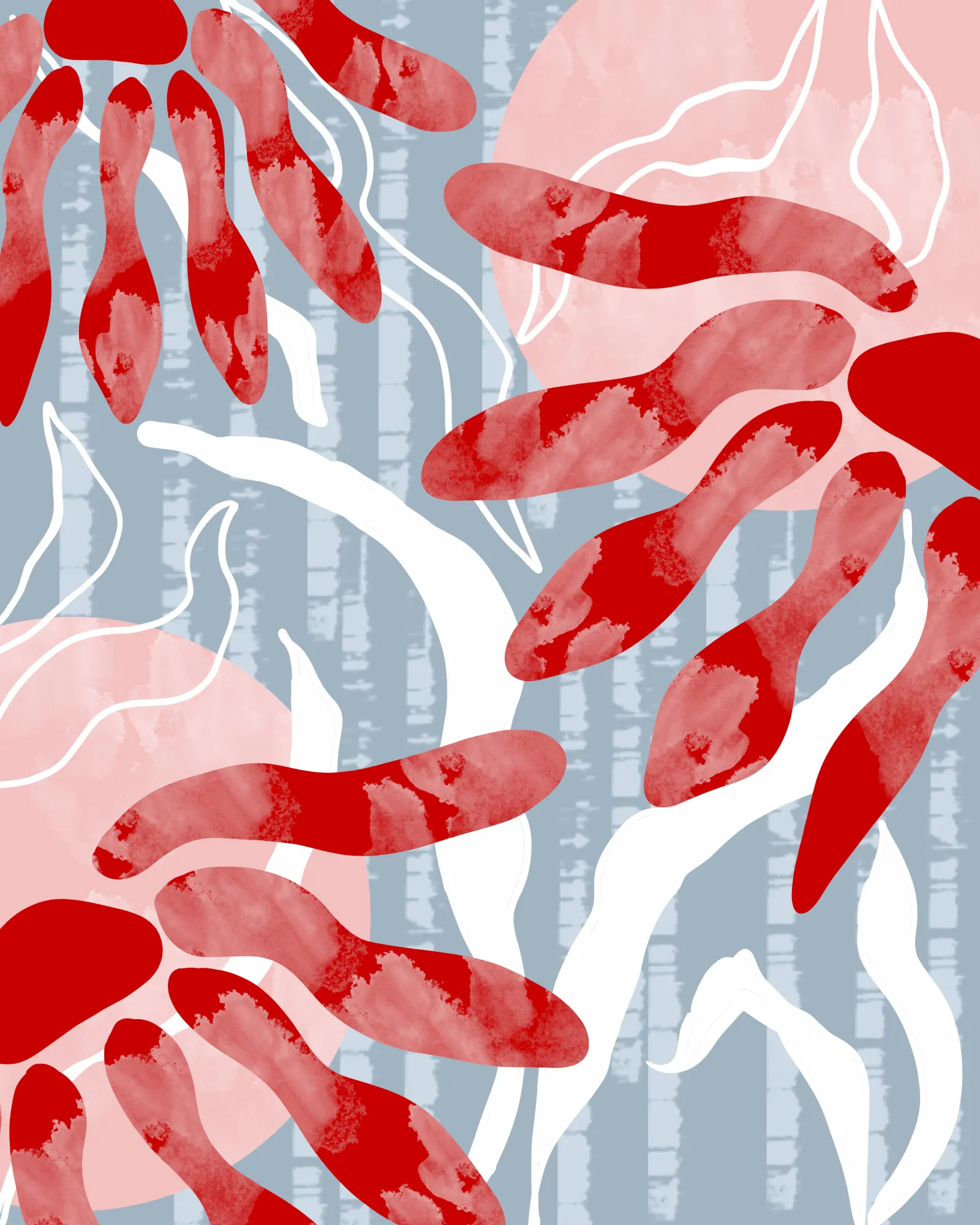 Graphic florals boho petals by sannel larson