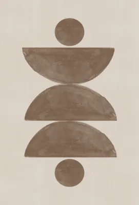 Balanced geometrics in earth tones