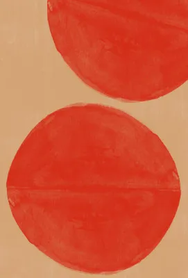 Crimson echoes in geometric harmony