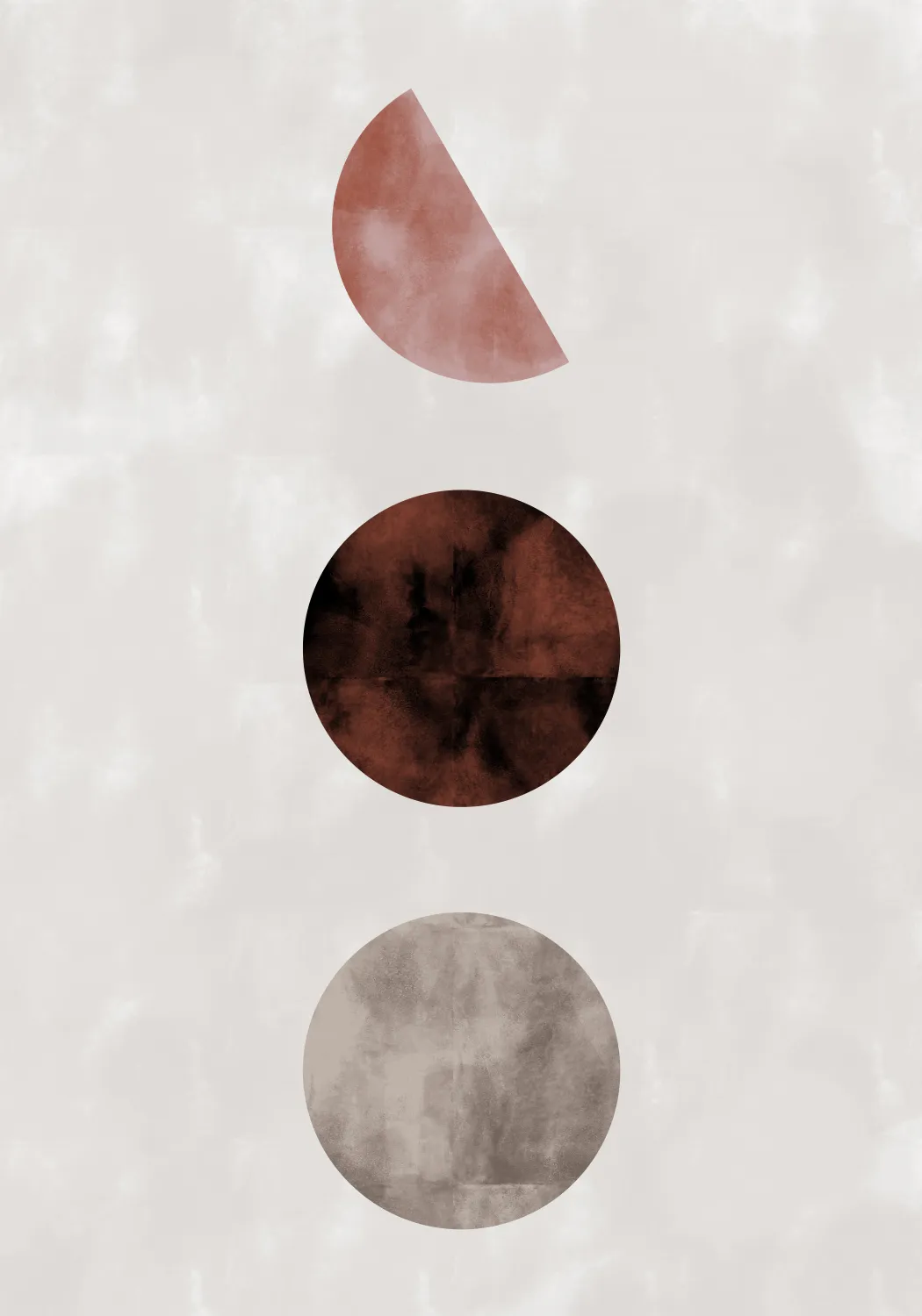 Geo amigos vertical geometric illustration