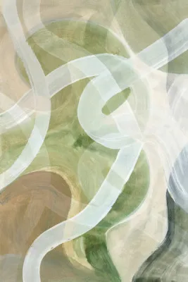 Abstract loops in warm cinnamon tones