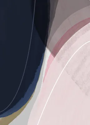Organic shapes in soft pastel tones