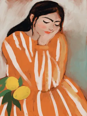 Lemon dreams in soft orange tones