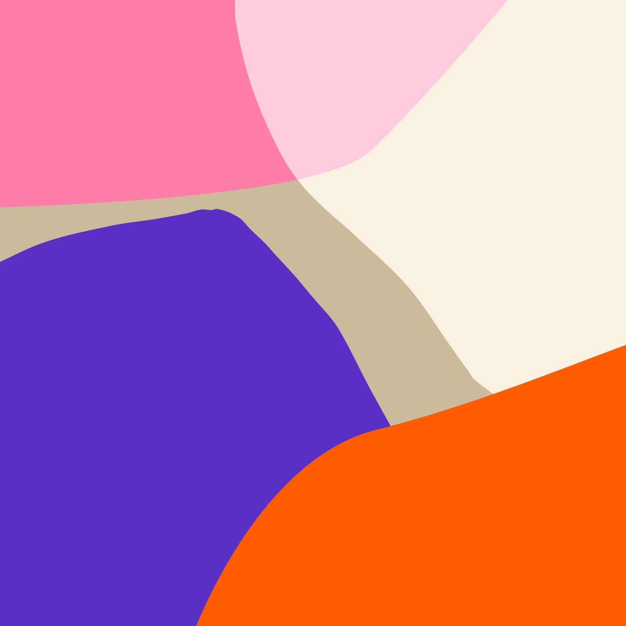 Colorful fusion by studio memb, square vibrant abstract