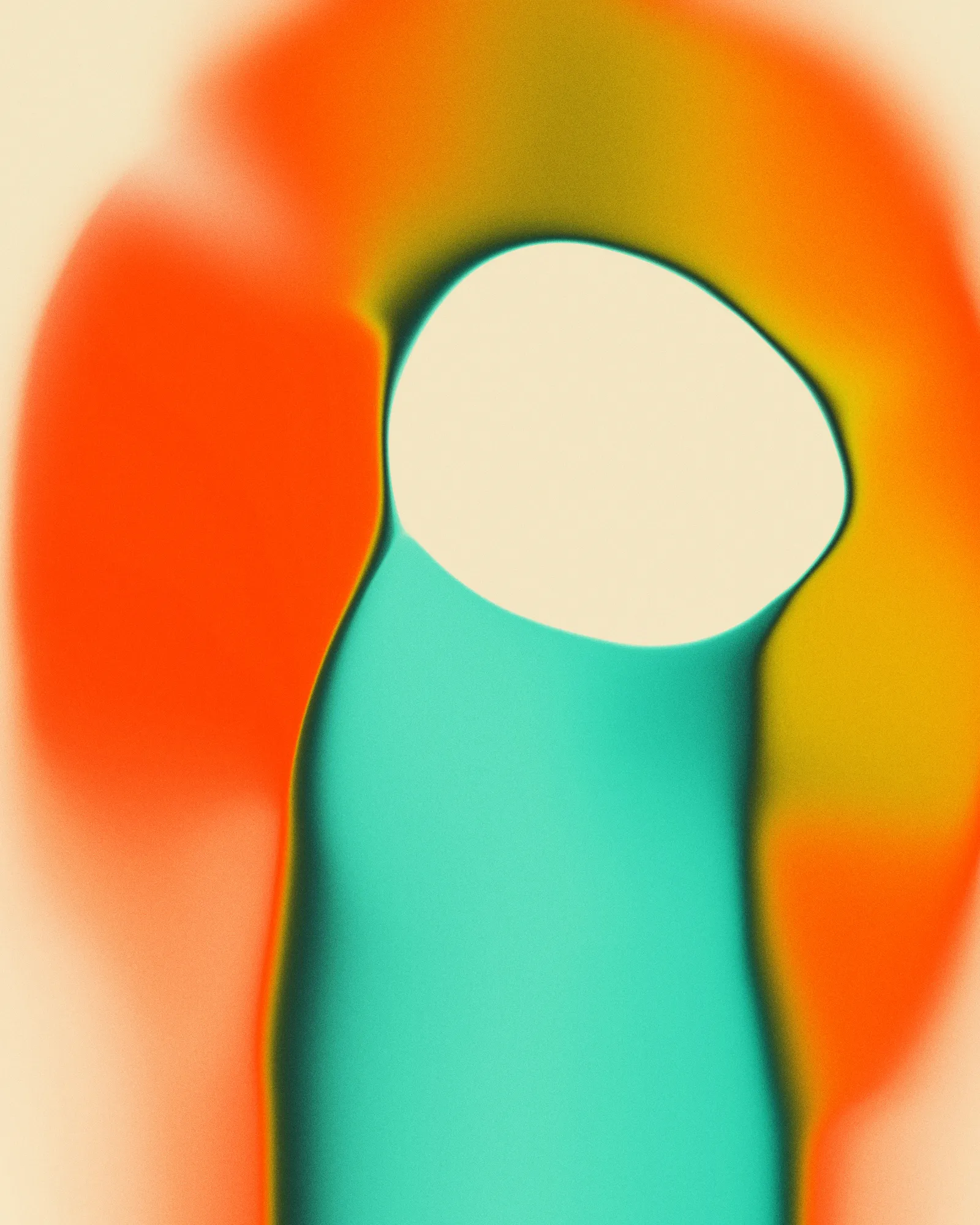 Aura in blue and orange tones