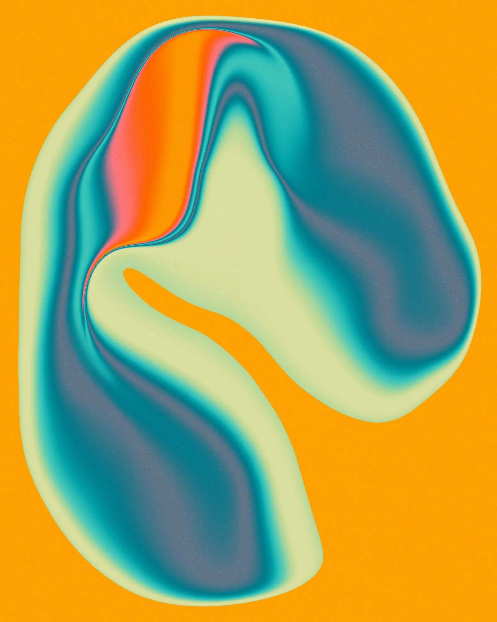 Entropy 1 by jazzberry blue in blue and orange