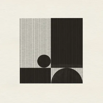 Geometric harmony in black and white