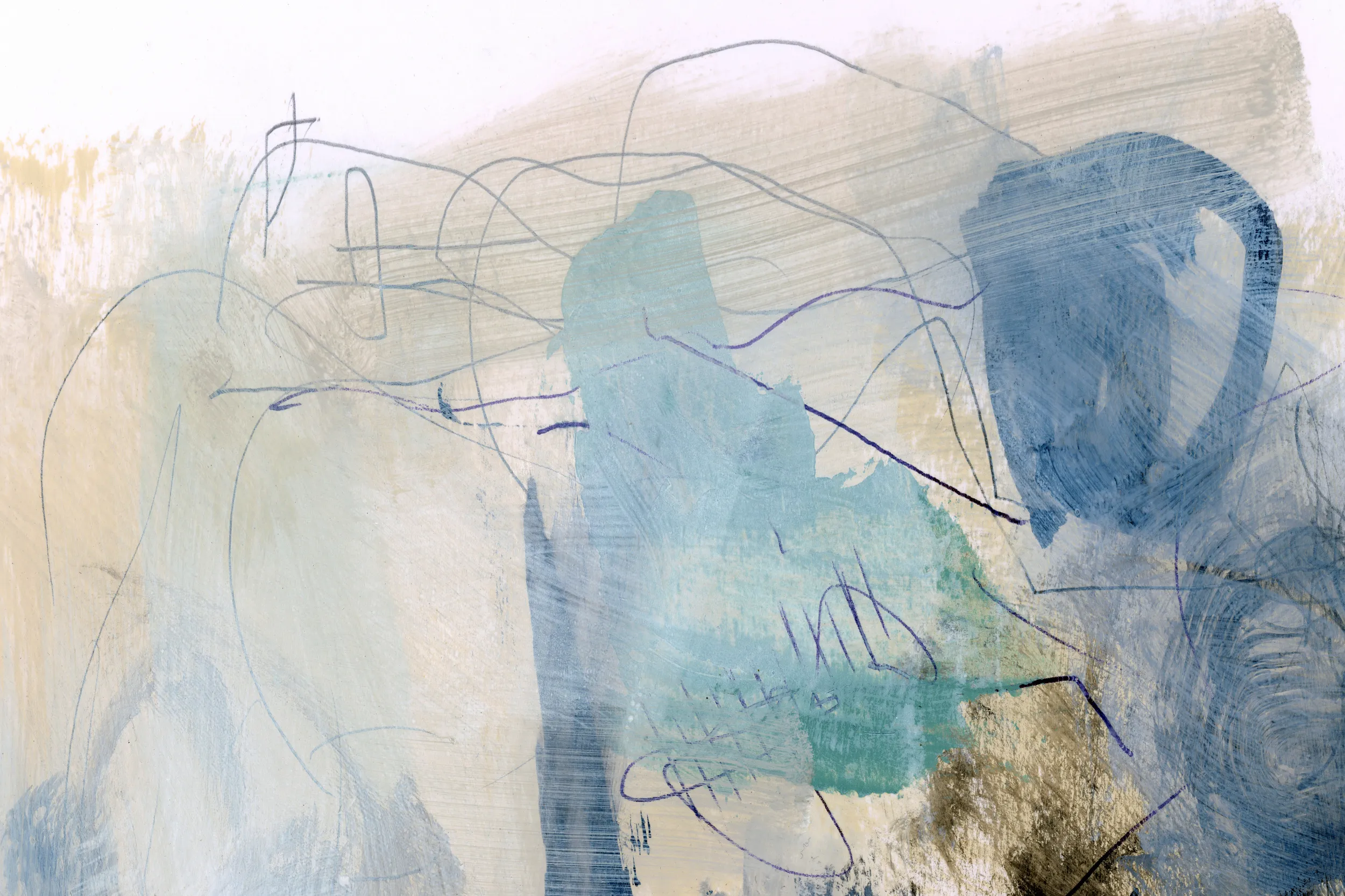 Rockpool horizontal abstract illustration by dan hobday