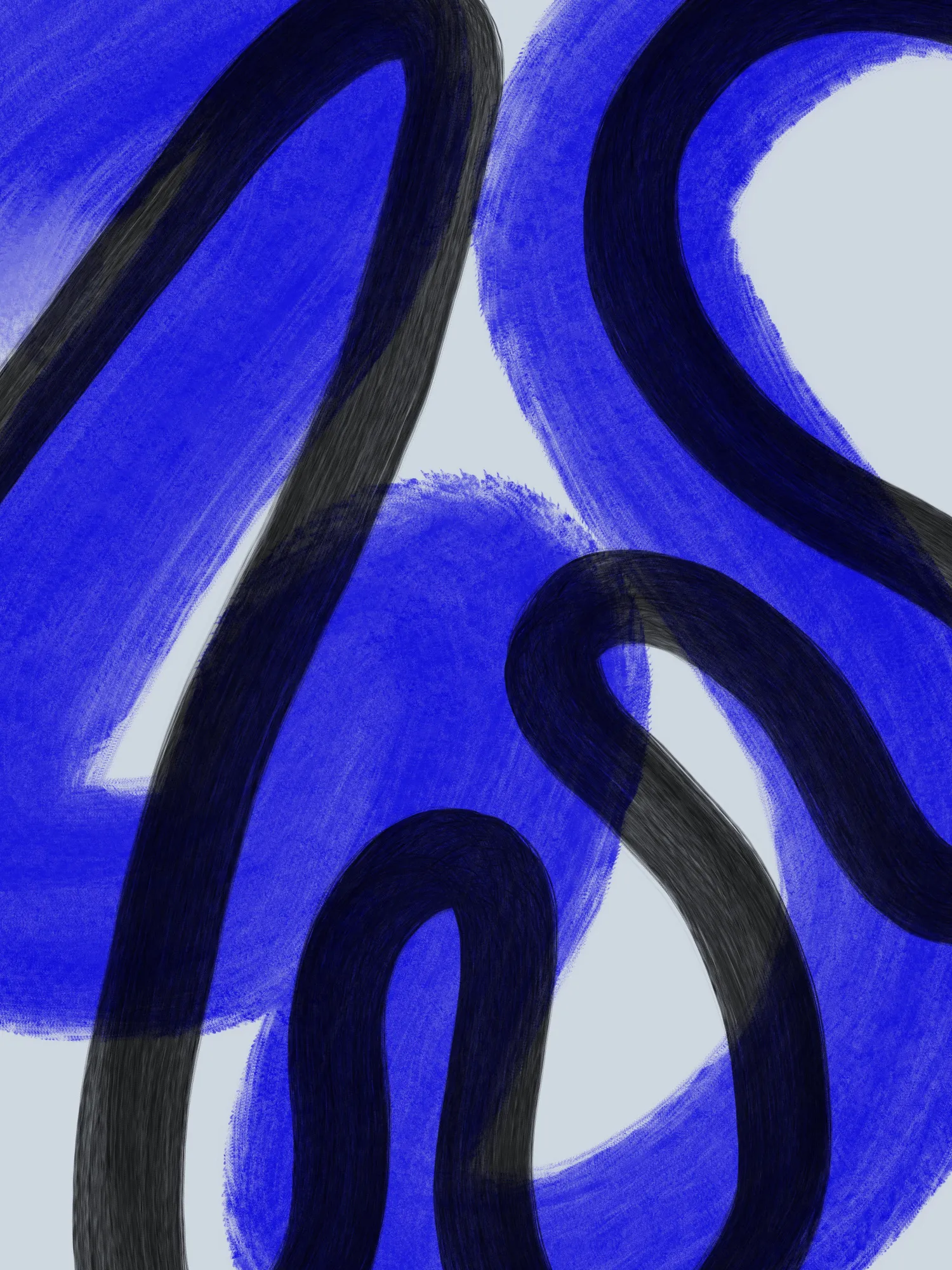 Cobalt i vertical abstract illustration