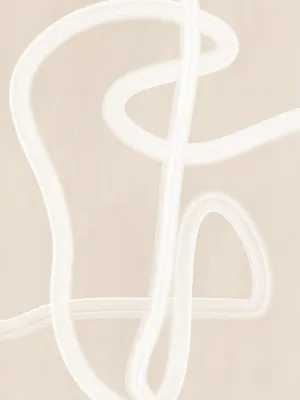 White brush stroke poster by elena ristova