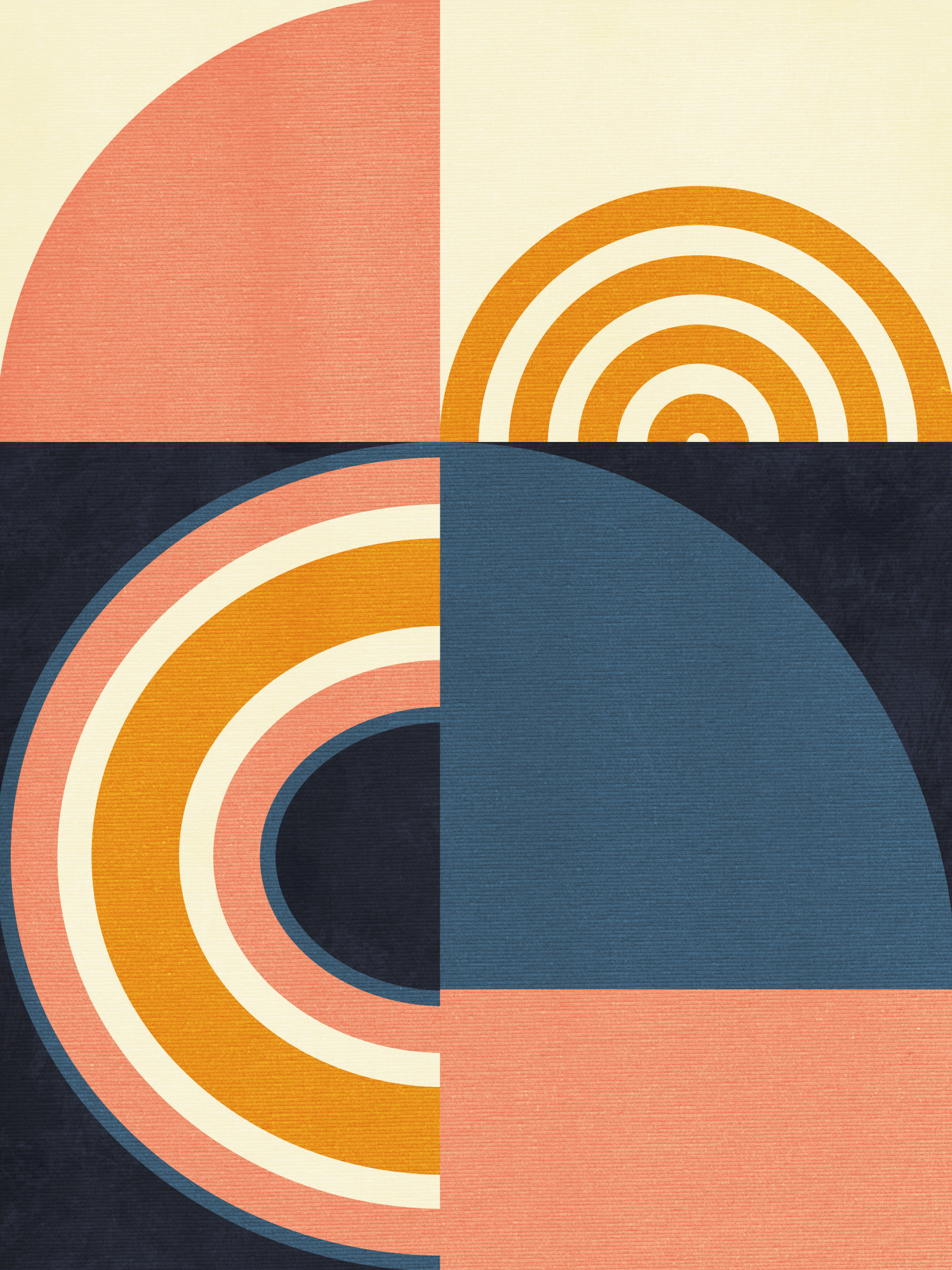 Rainbow plus shapes blue mustard9 by ana rut bre