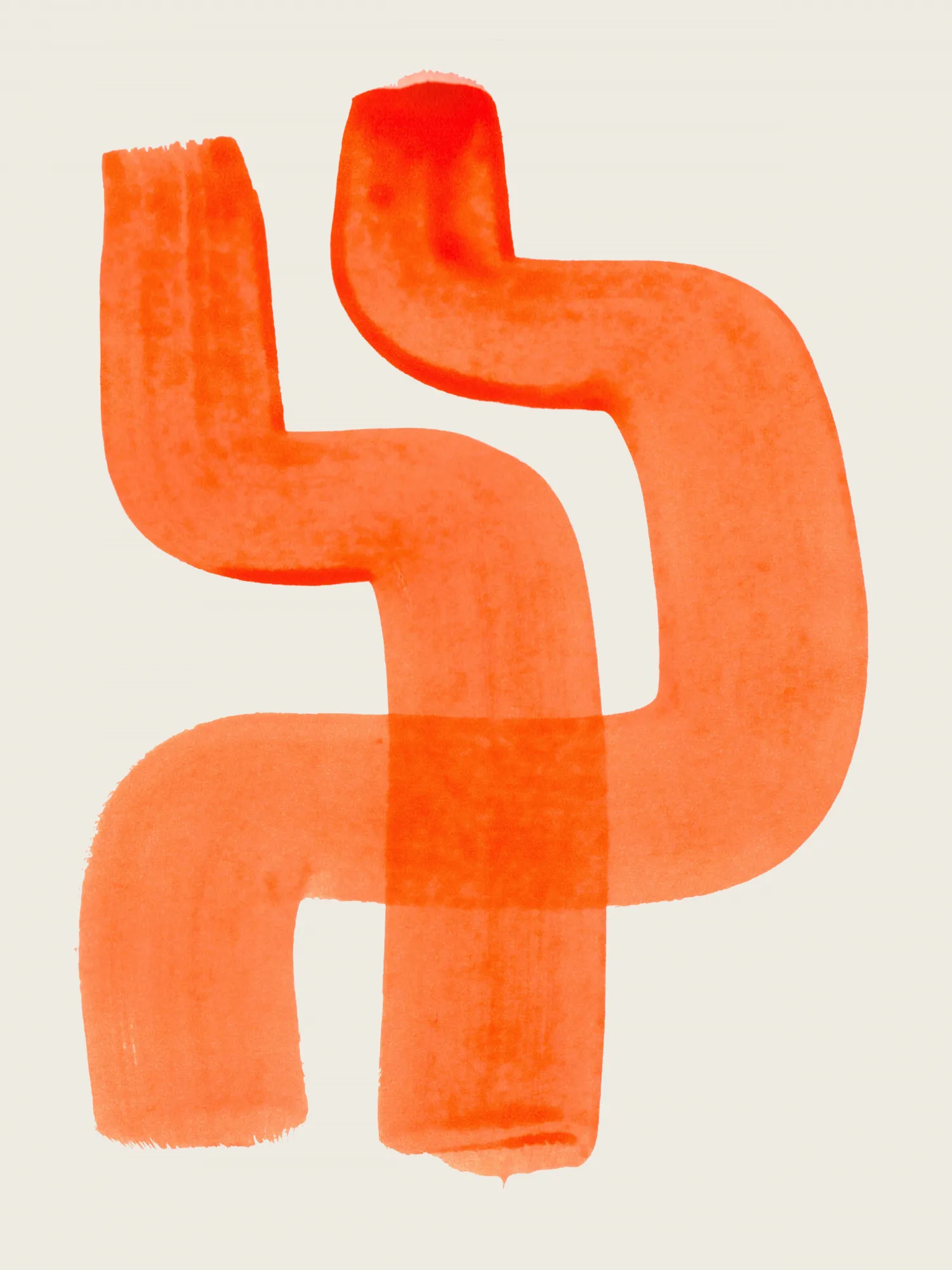 Midnight hug in vibrant apricot tones