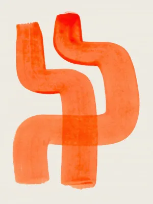 Midnight hug in vibrant apricot tones