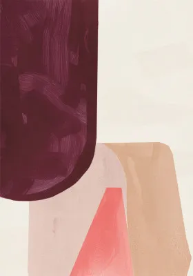 Playful i by alma in burnt reds and terracotta