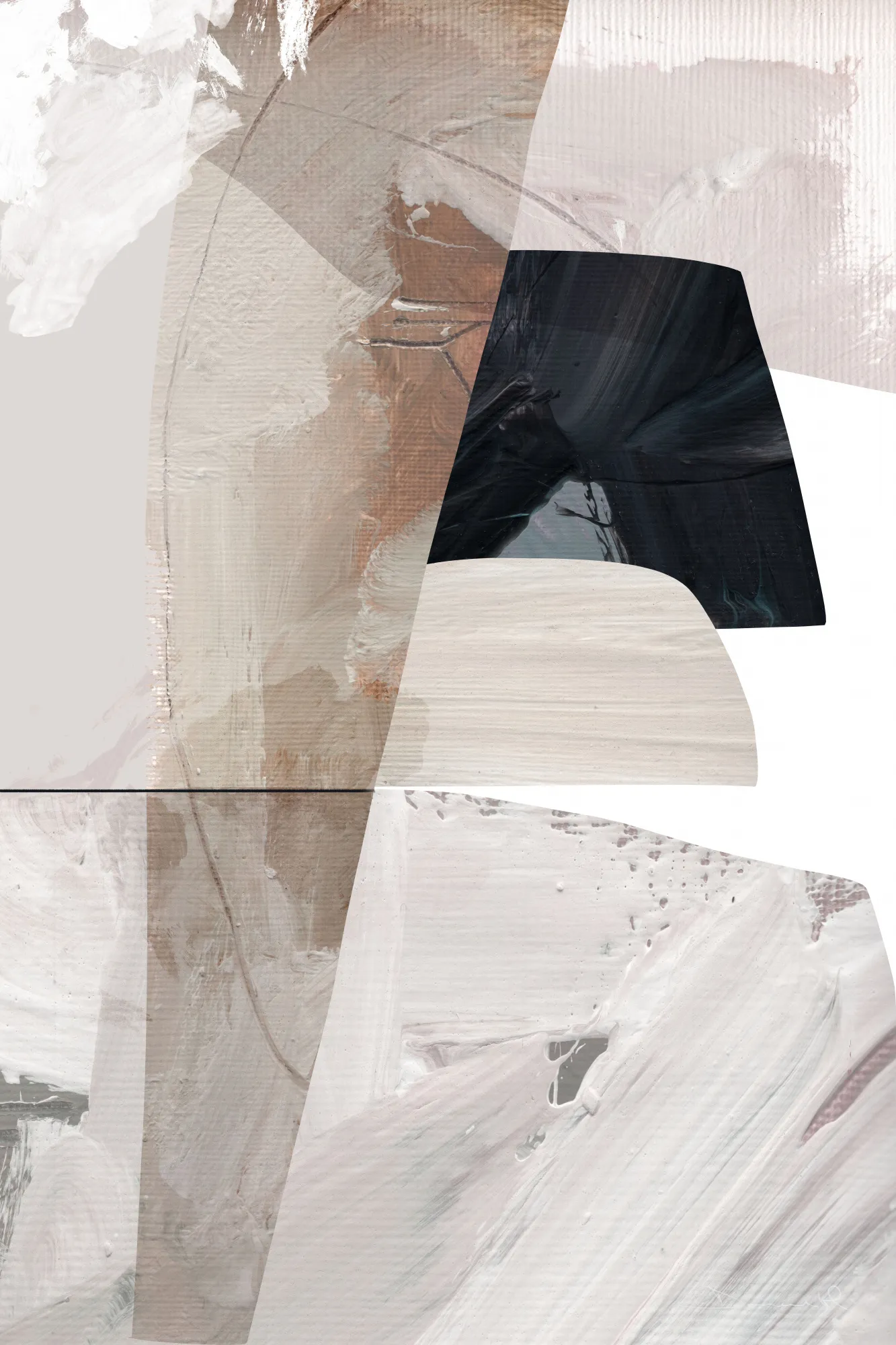 Caves by dan hobday in layered abstraction