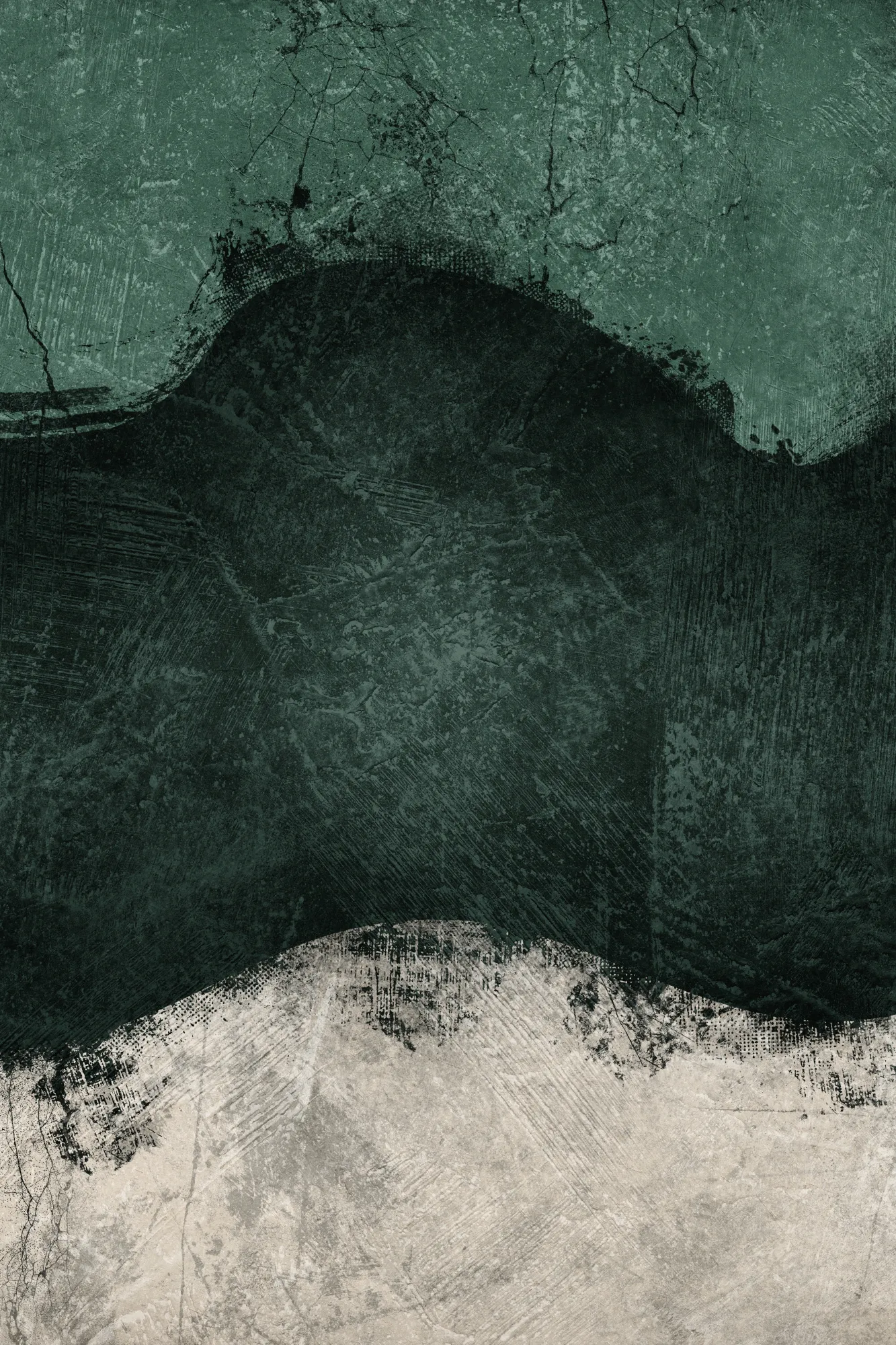 Midnight emerald no2 portrait painting