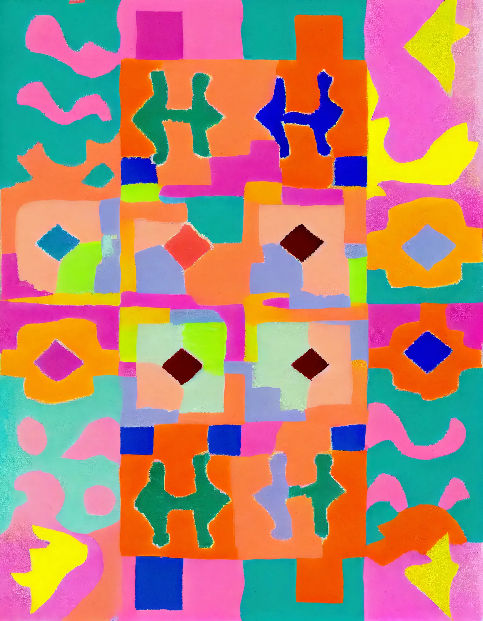 Vivid geometric tapestry by treechild