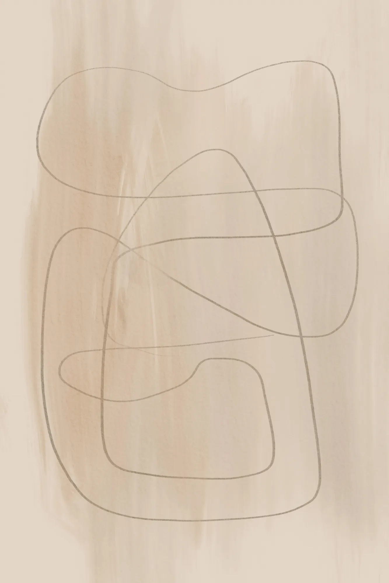 Countryside market line art illustration