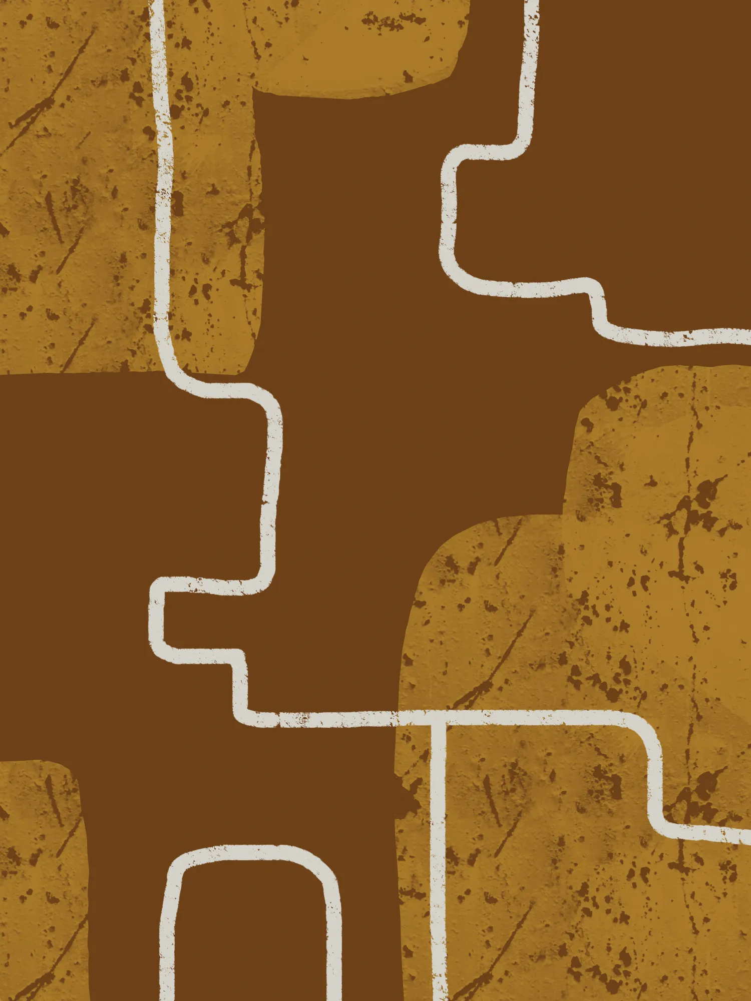 Earthy abstract lines in warm tones