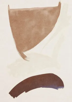 Geometric figure i by alma in caramel and mocha tones