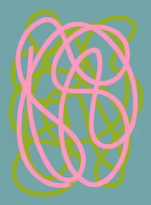 Swirl 2 by studio memb in vivid neon lines