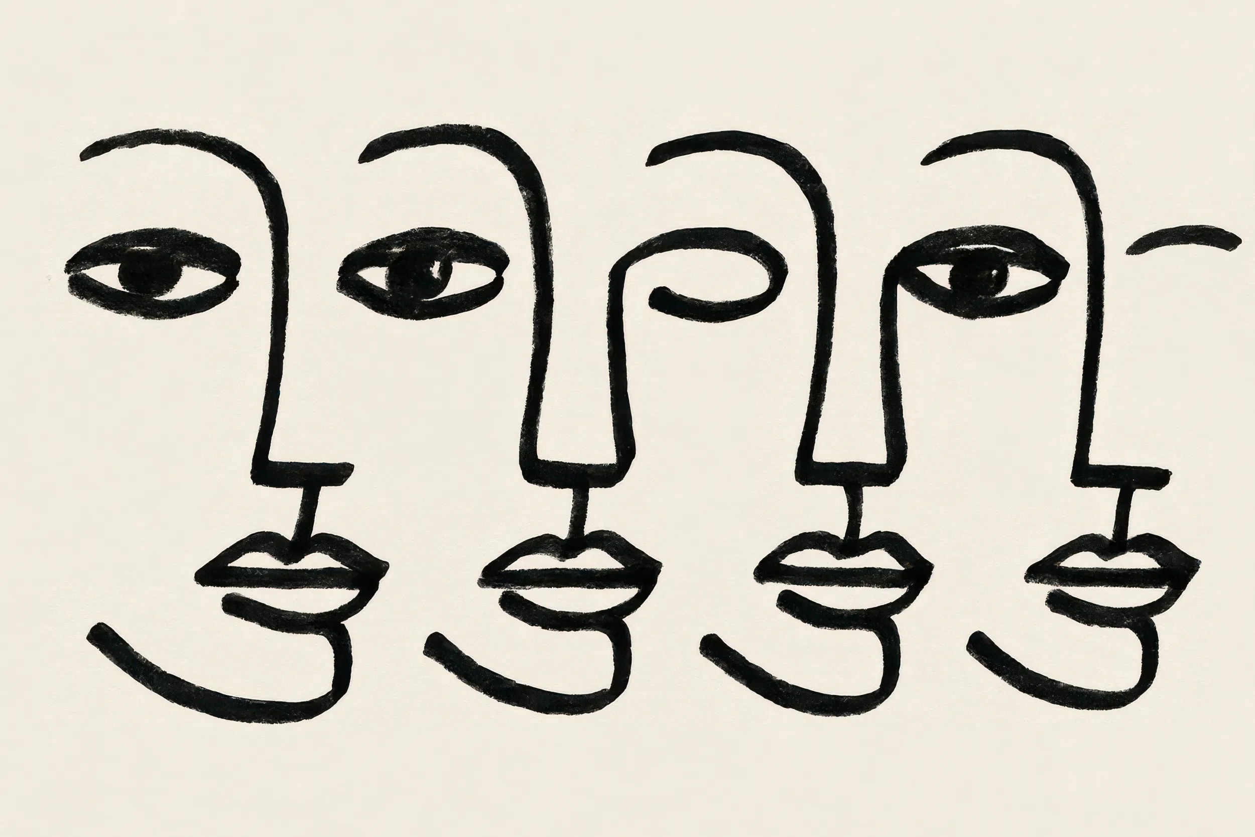 Faces in harmony by treechild