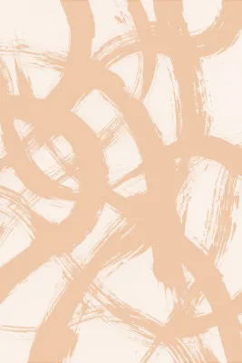 Abstract brush strokes in apricot and brown tones