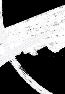 Abstract White Brushstrokes