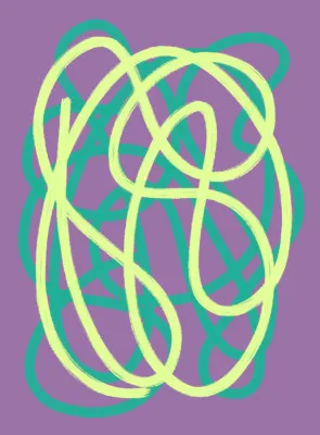 Swirl 2x by studio memb in vibrant neon hues